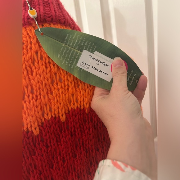 FARM Rio Block Striped Open Cardigan NWT! - Picture 4 of 16